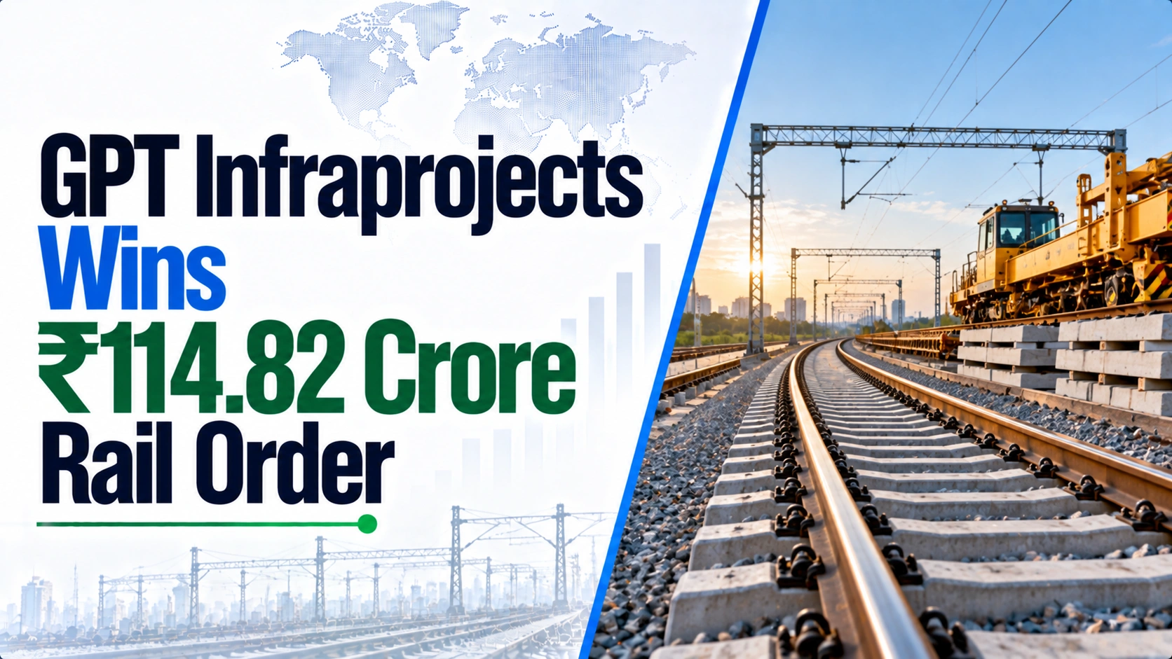 GPT Infraprojects Wins ₹114.82 Crore Rail Order; Shares Rise 0.33%
