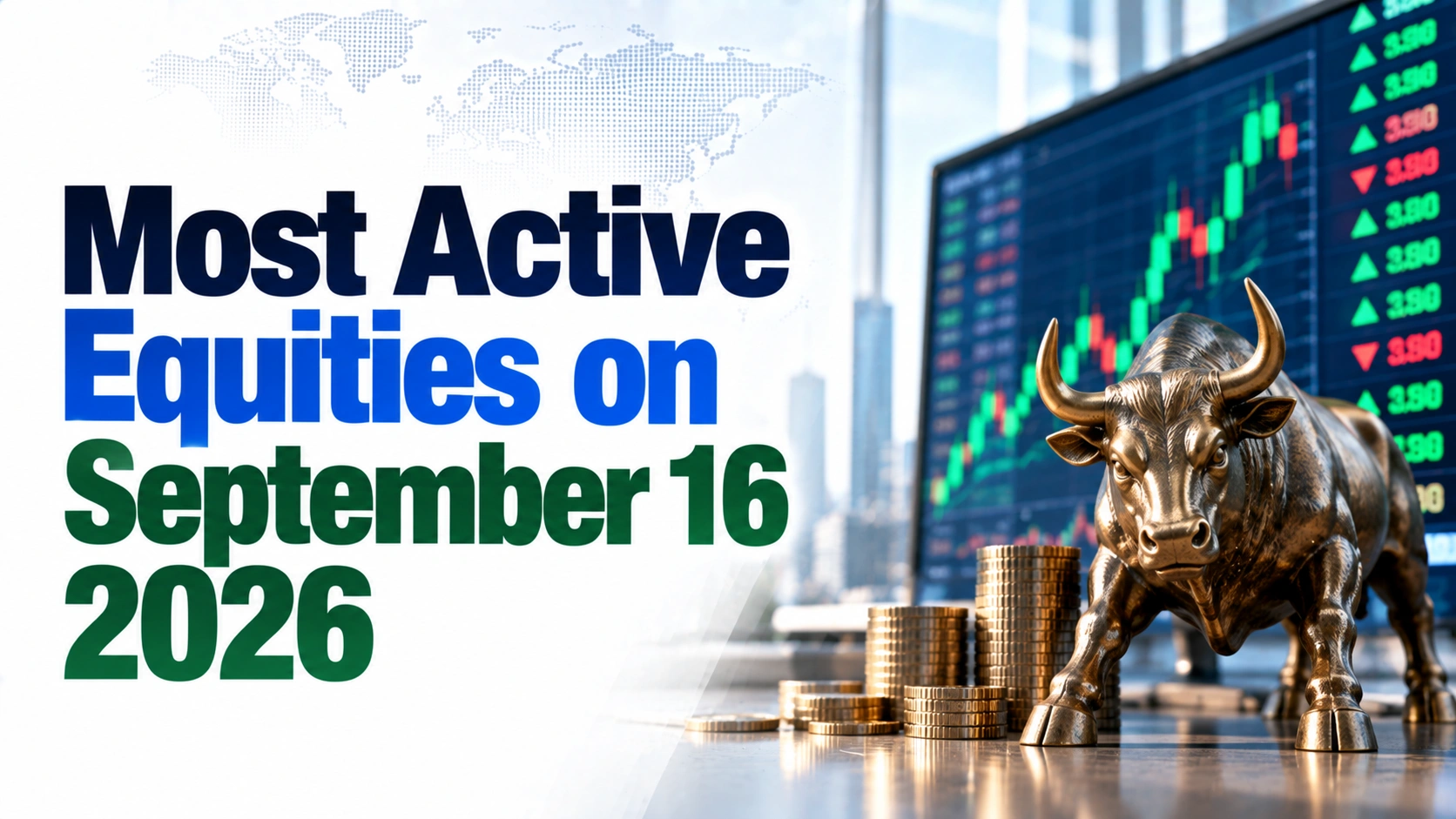 Most Active Equities as of 3:30 PM IST, September 16, 2026: PC Jeweller, Vodafone Idea, YES Bank Lead Trading