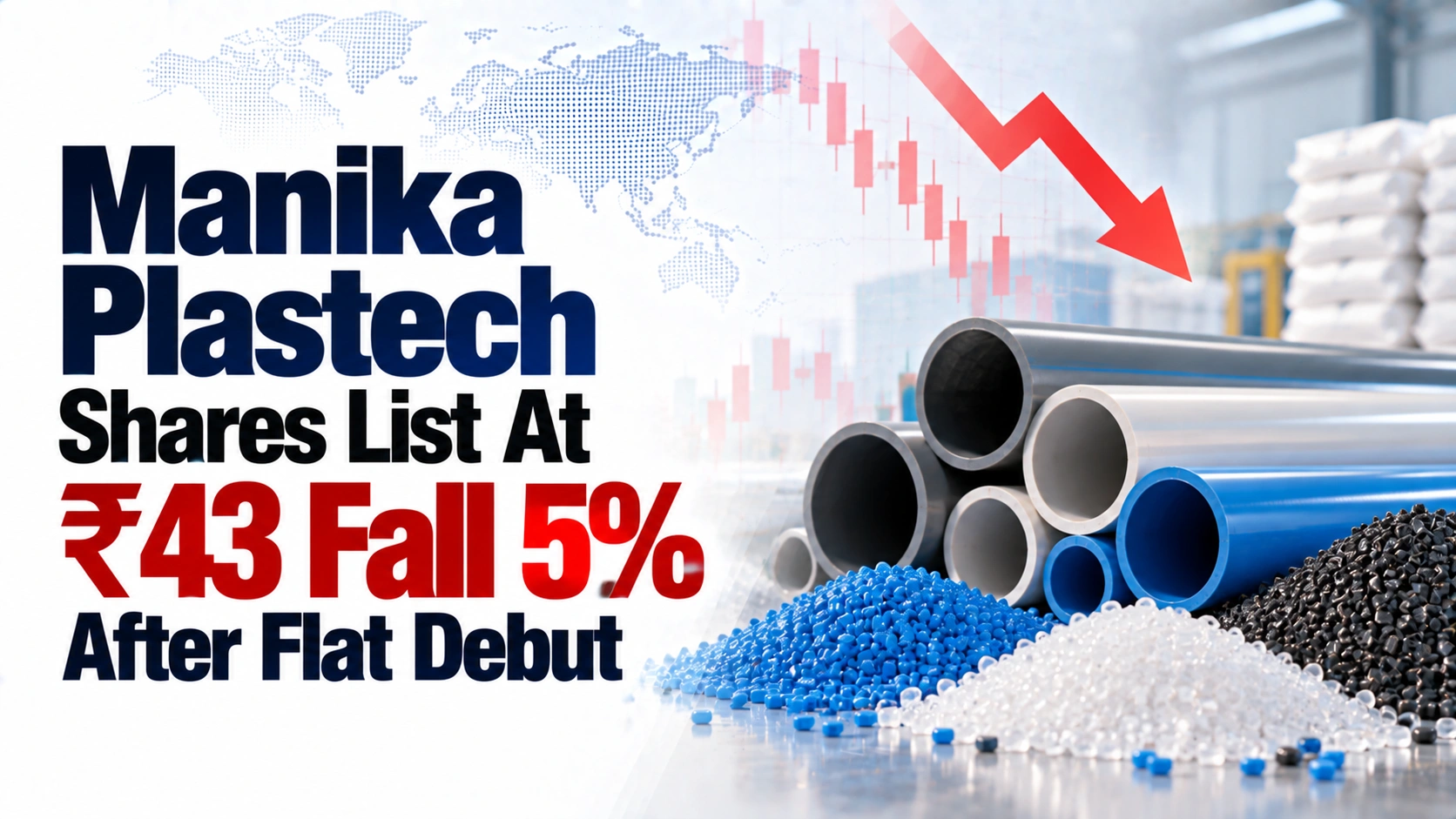 Manika Plastech Shares List At ₹43, Fall 5% After Flat Debut