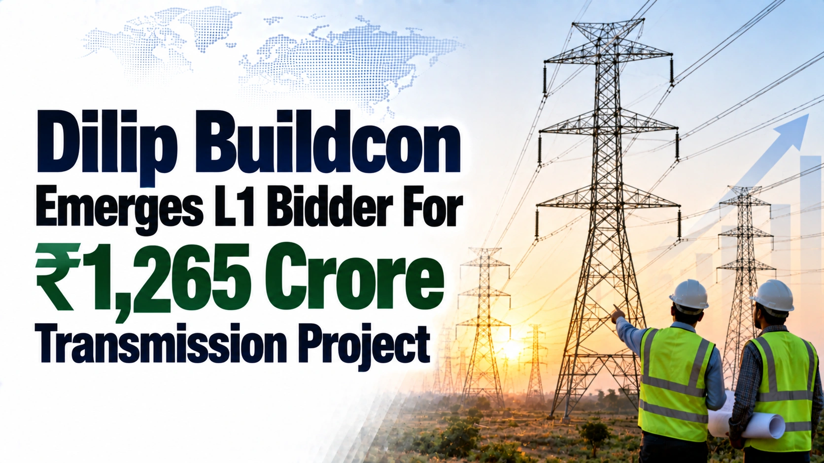 Dilip Buildcon Emerges L1 Bidder For ₹1,265 Crore Transmission Project; Shares Rise 0.45%