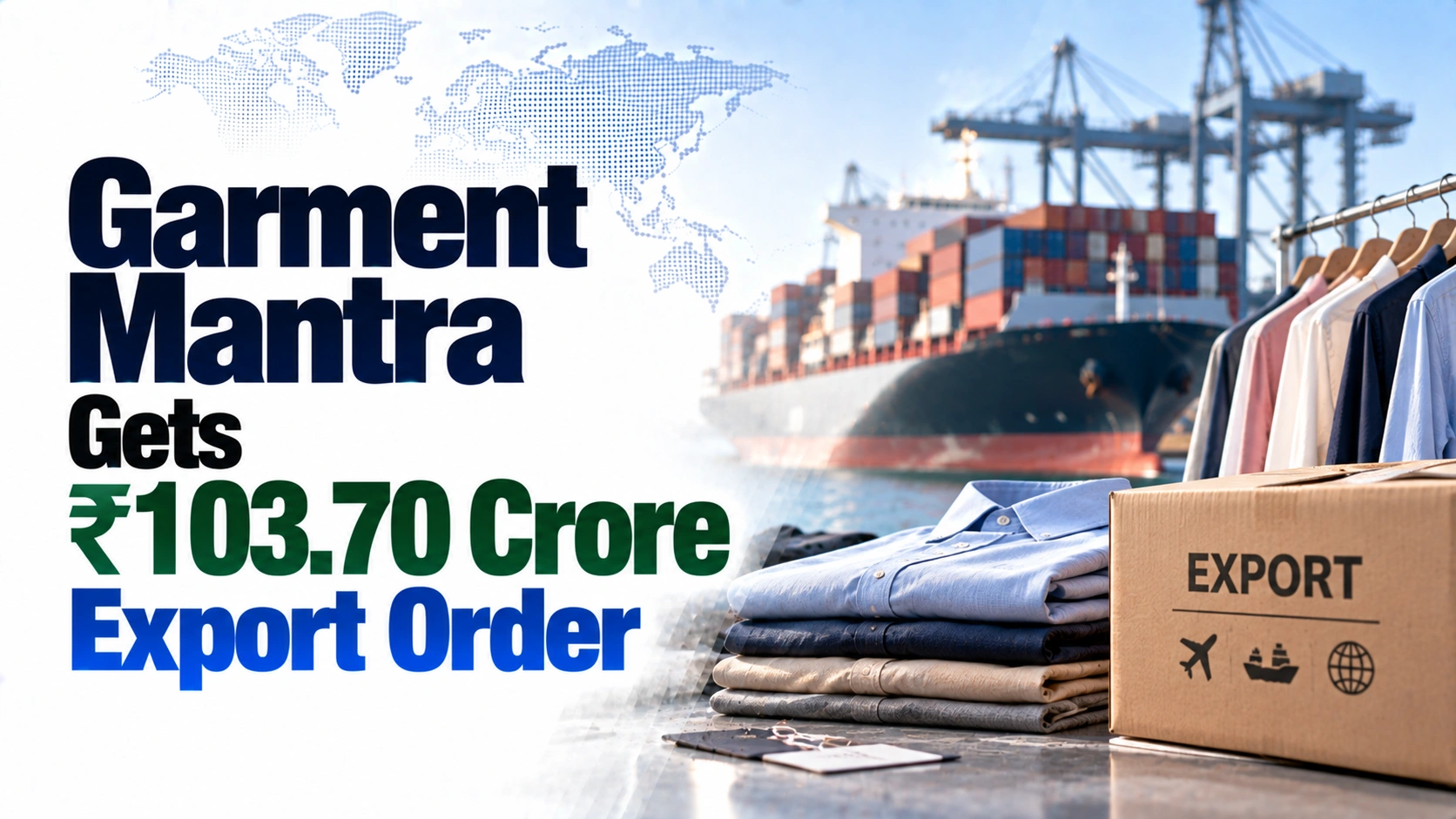Garment Mantra Gets ₹103.70 Crore Export Order; Shares Fall 1.67%