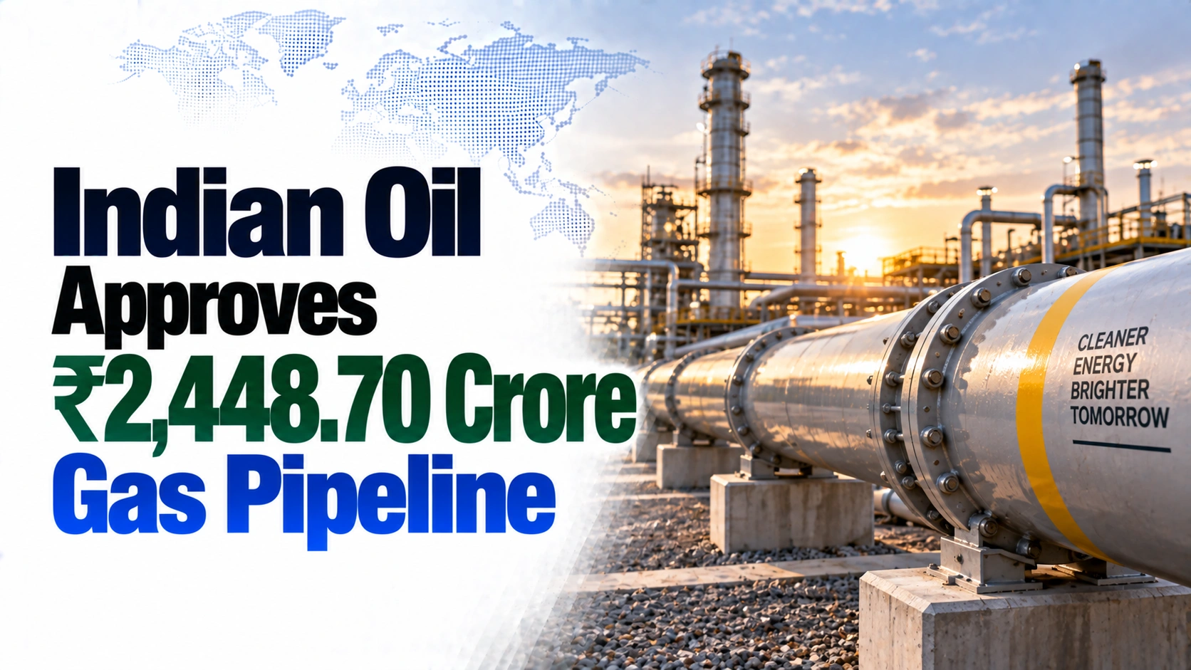 Indian Oil Approves ₹2,448.70 Crore Gas Pipeline; Shares Rise 0.07%
