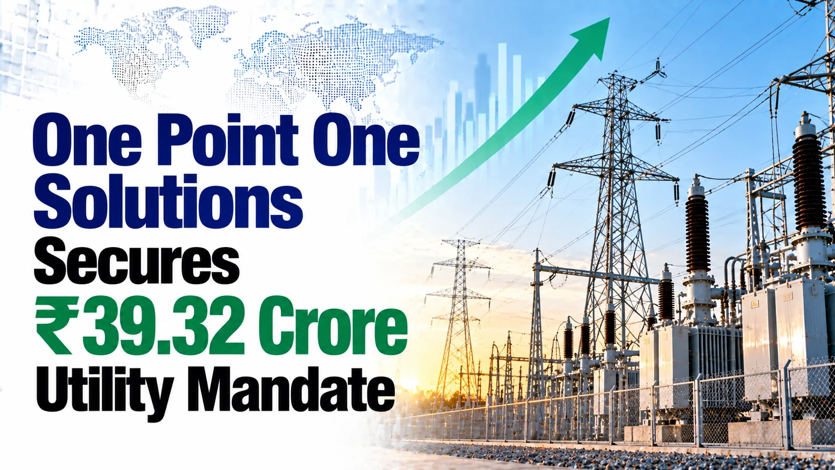 One Point One Solutions Secures ₹39.32 Crore Utility Mandate; Shares Rise 9.54%