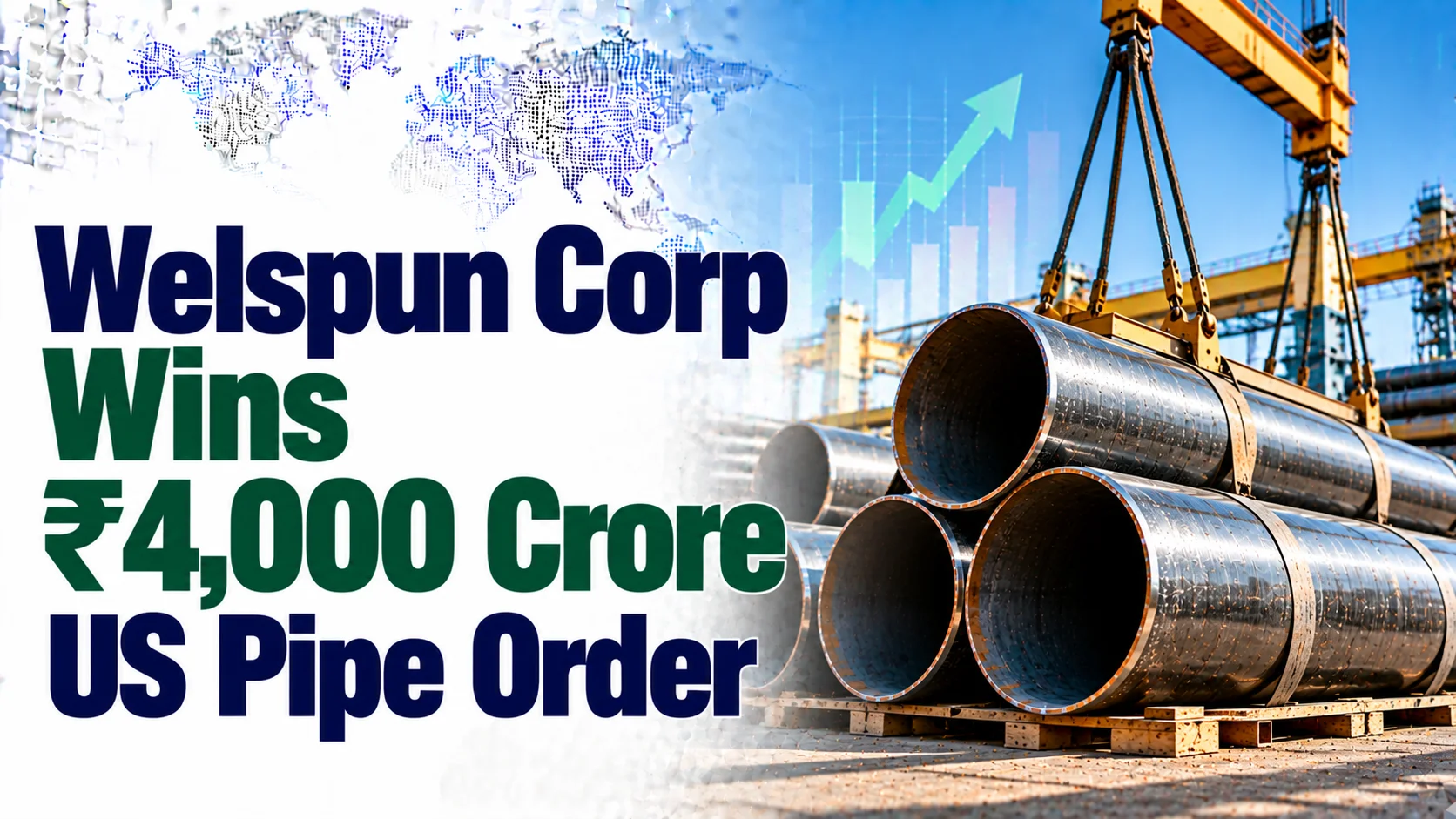 Welspun Corp Wins ₹4,000 Crore US Pipe Order; Shares Rise 3.45%