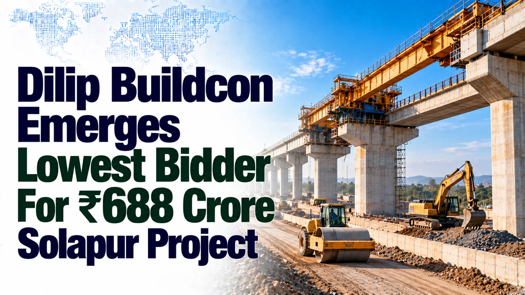 Dilip Buildcon Emerges Lowest Bidder For ₹688 Crore Solapur Project; Shares Fall 0.90%