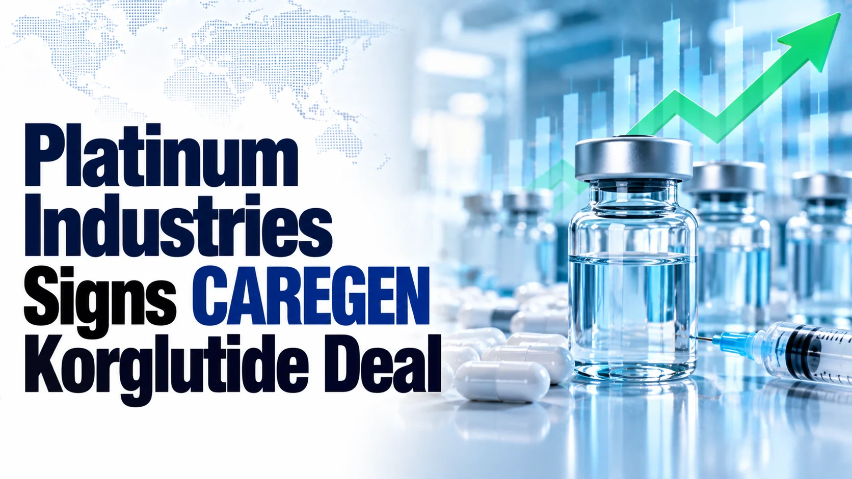 Platinum Industries Signs CAREGEN Korglutide Deal; Shares Rise 0.83%