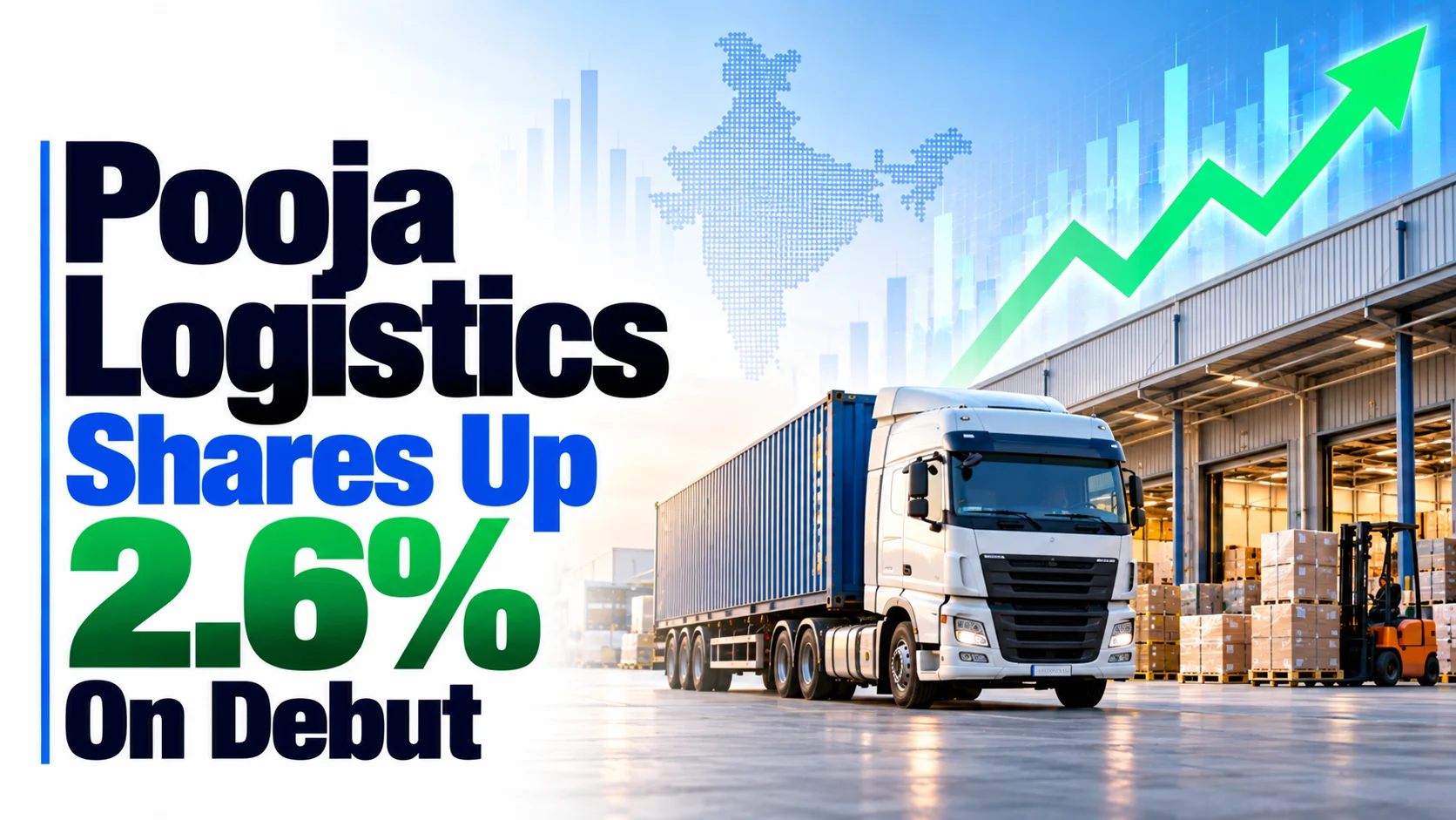 Pooja Logistics Shares Up 2.6% On Debut