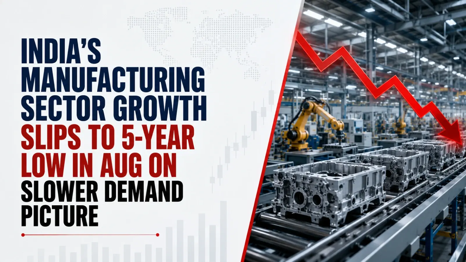 India’s Manufacturing Sector Growth Slips to 5-Year Low in Aug on Slower Demand