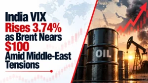 India VIX Rises 3.74% as Brent Nears $100 Amid Middle-East Tensions