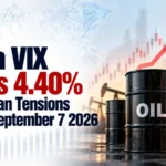 India VIX Rises 4.40% as US-Iran Tensions Lift Oil September 7 2026