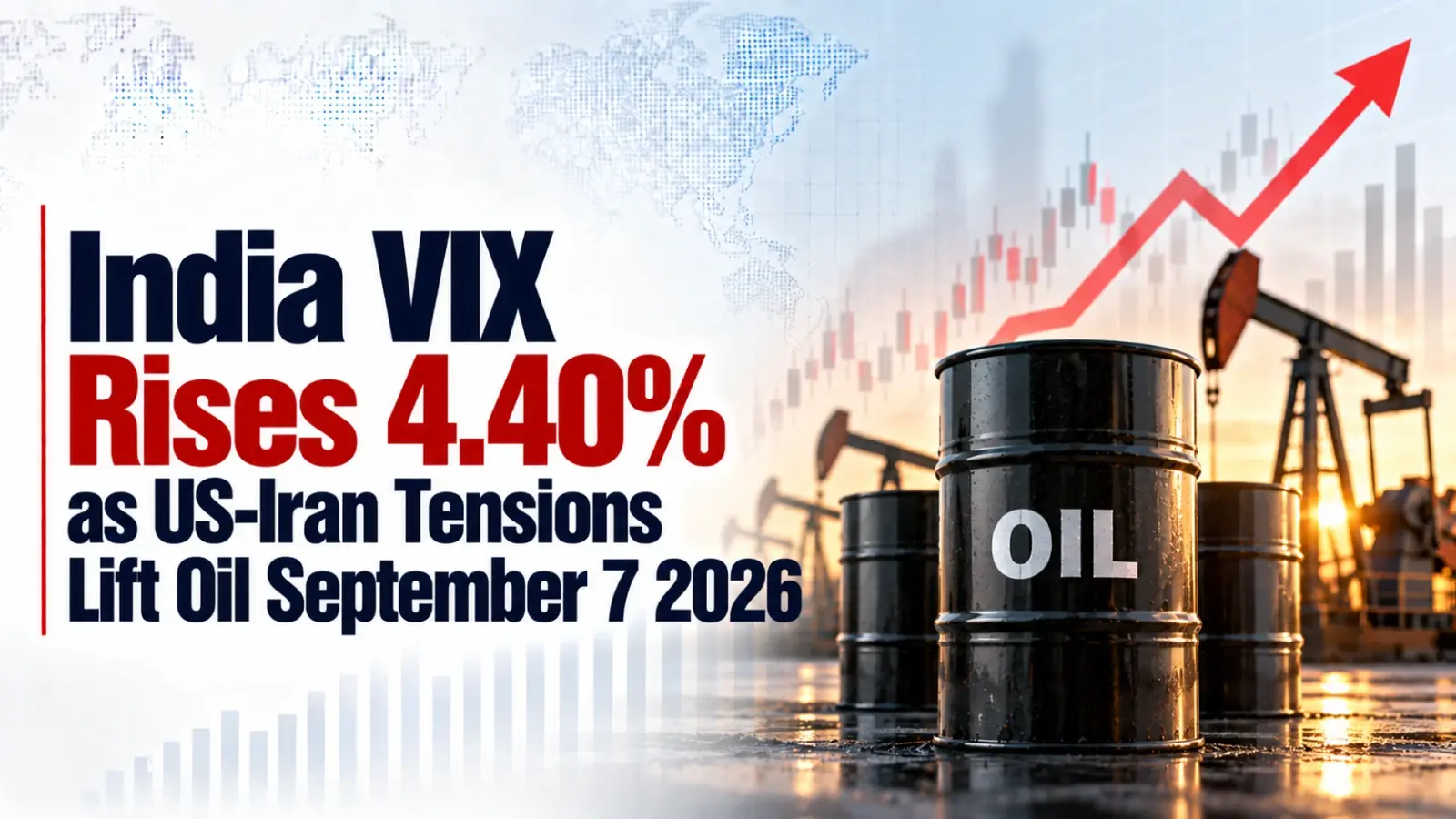 India VIX Rises 4.40% as US-Iran Tensions Lift Oil September 7 2026