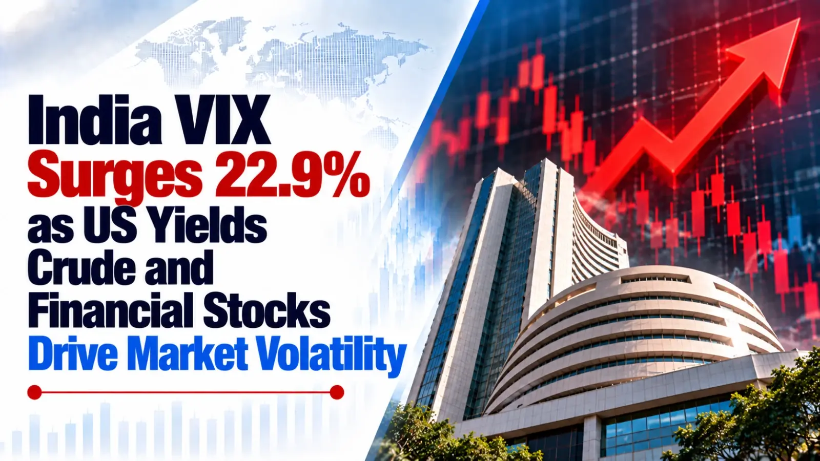 India VIX Surges 22.9% as US Yields, Crude and Financial Stocks Drive Market Volatility