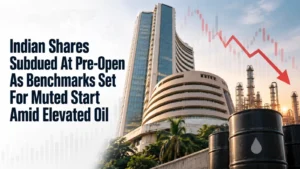 Indian Shares Subdued At Pre-Open As Benchmarks Set For Muted Start Amid Elevated Oil