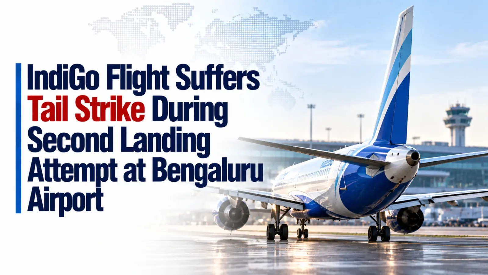 IndiGo Flight Suffers Tail Strike During Second Landing Attempt at Bengaluru Airport