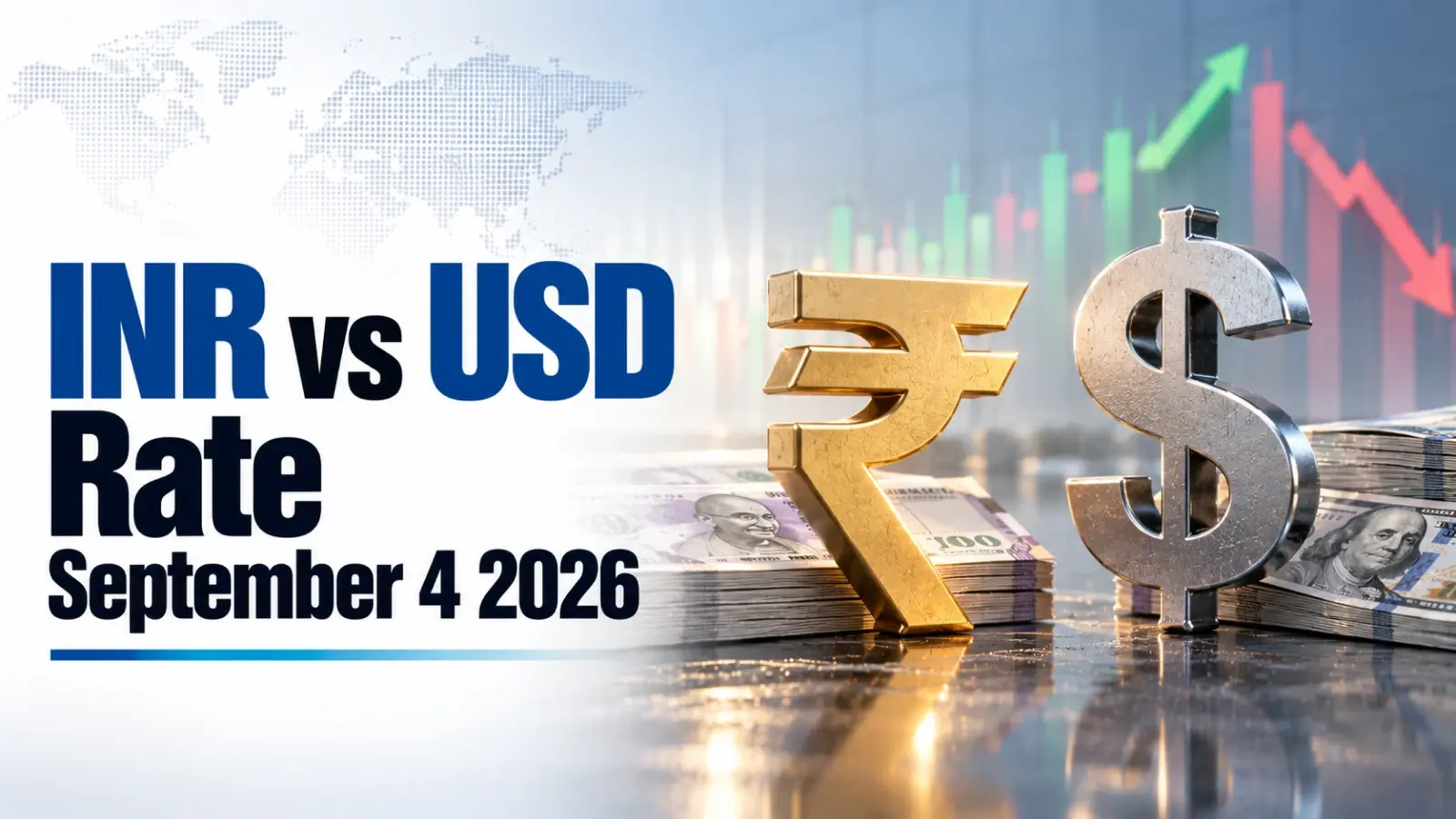 INR vs USD Rate, September 4, 2026: Rupee Rises 5 Paise to 94.46 Against US Dollar in Early Trade