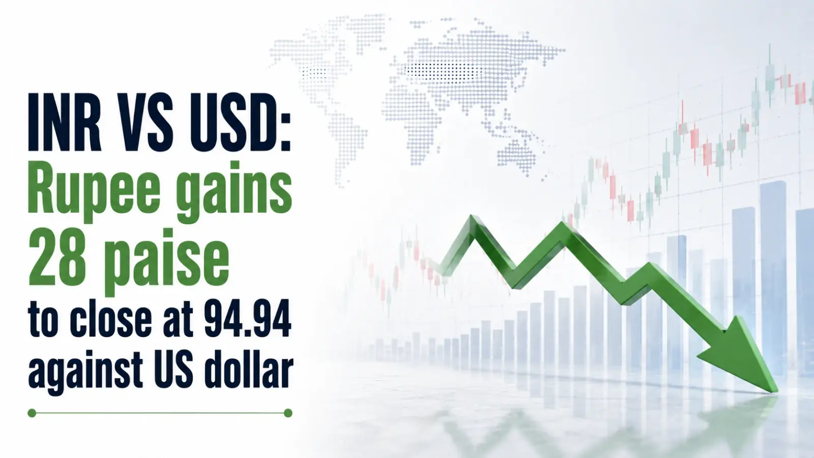 INR vs USD Rate, September 1, 2026: Rupee Gains 28 Paise To Close at 94.94 Against US Dollar