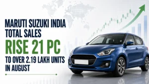 Maruti Suzuki India Total Sales Rise 21% to Over 2.19 Lakh Units in August
