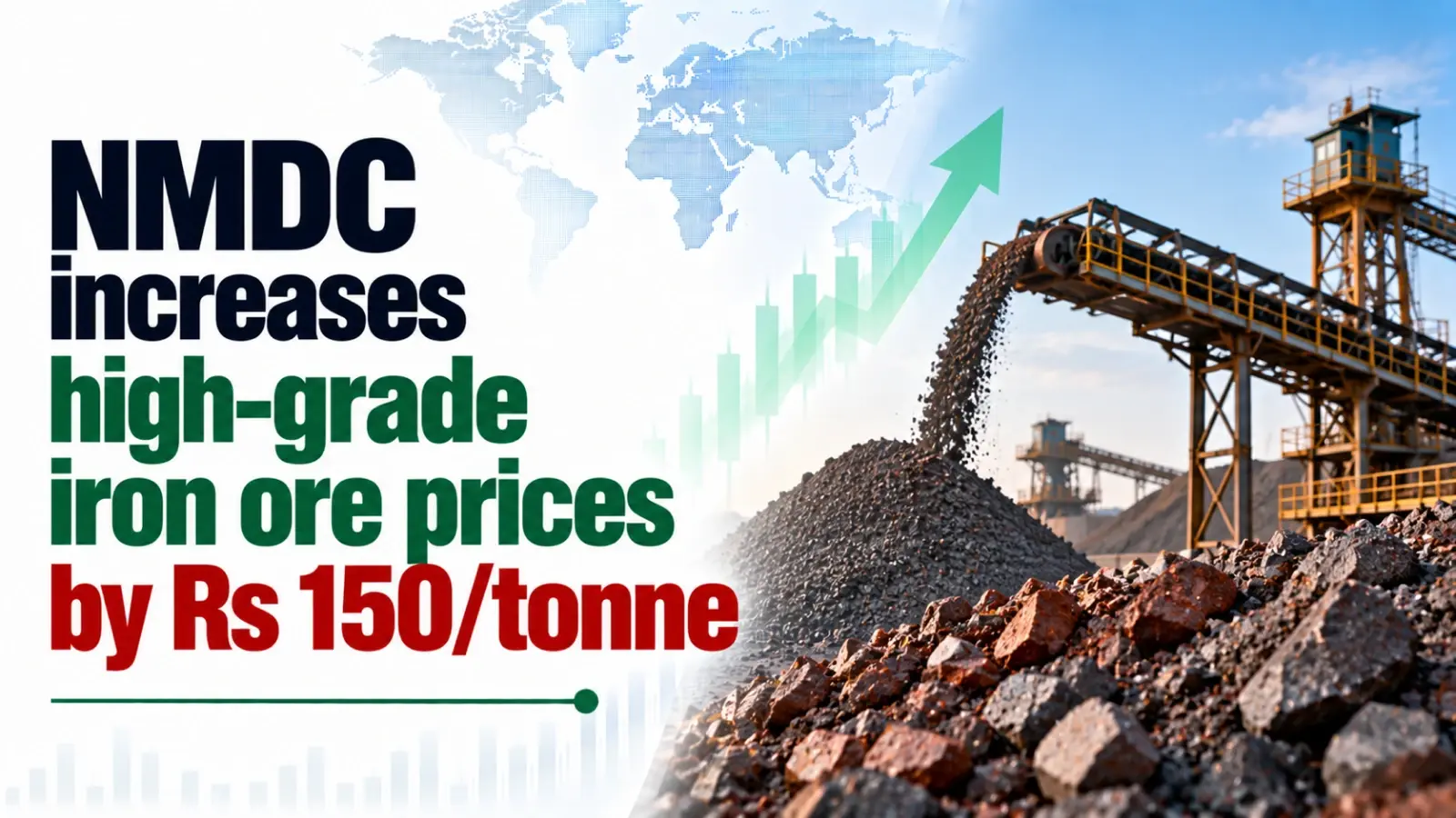 NMDC Increases High-Grade Iron Ore Prices by Rs 150/Tonne