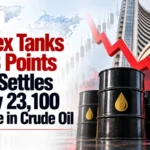 Sensex Tanks 1,248 Points, Nifty Settles Below 23,100 on Spike in Crude Oil