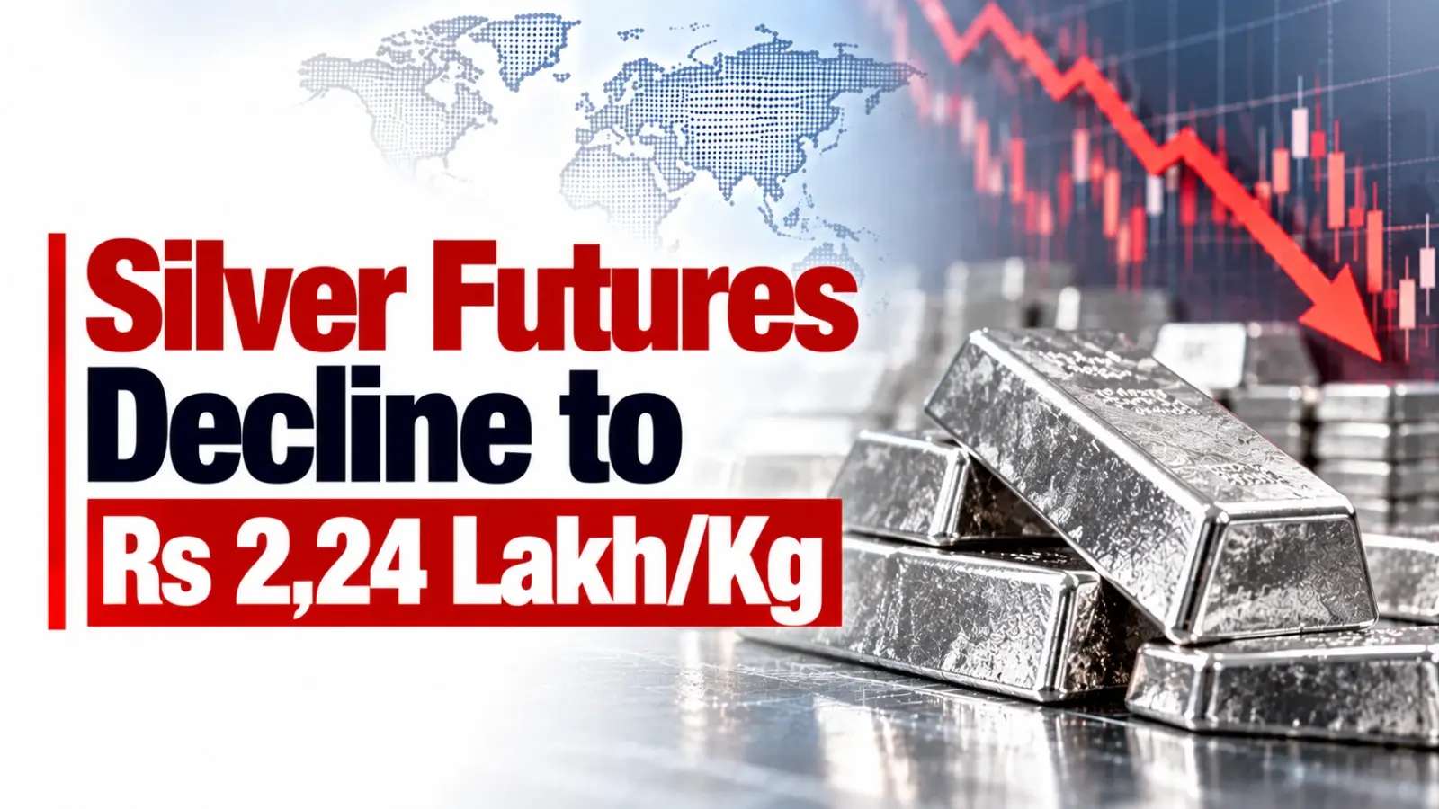 Silver Futures Decline to Rs 2.24 Lakh/Kg