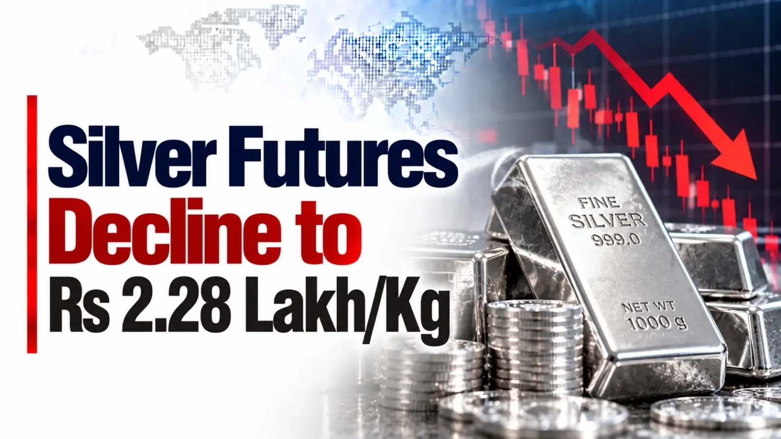Silver Futures Decline to Rs 2.28 Lakh/Kg