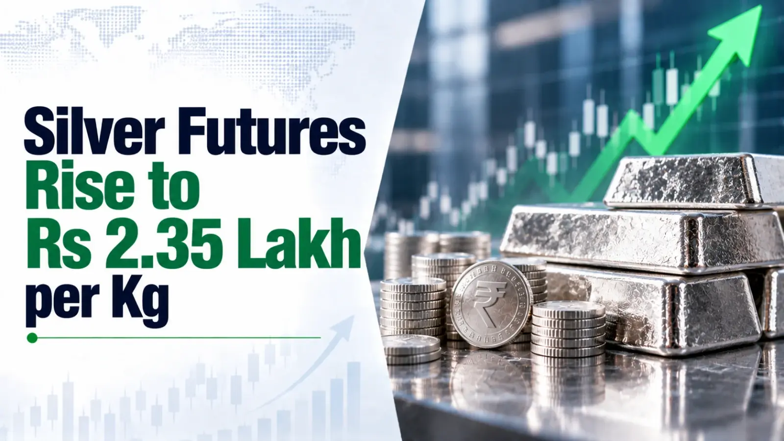 Silver Futures Rise to Rs 2.35 Lakh per Kg