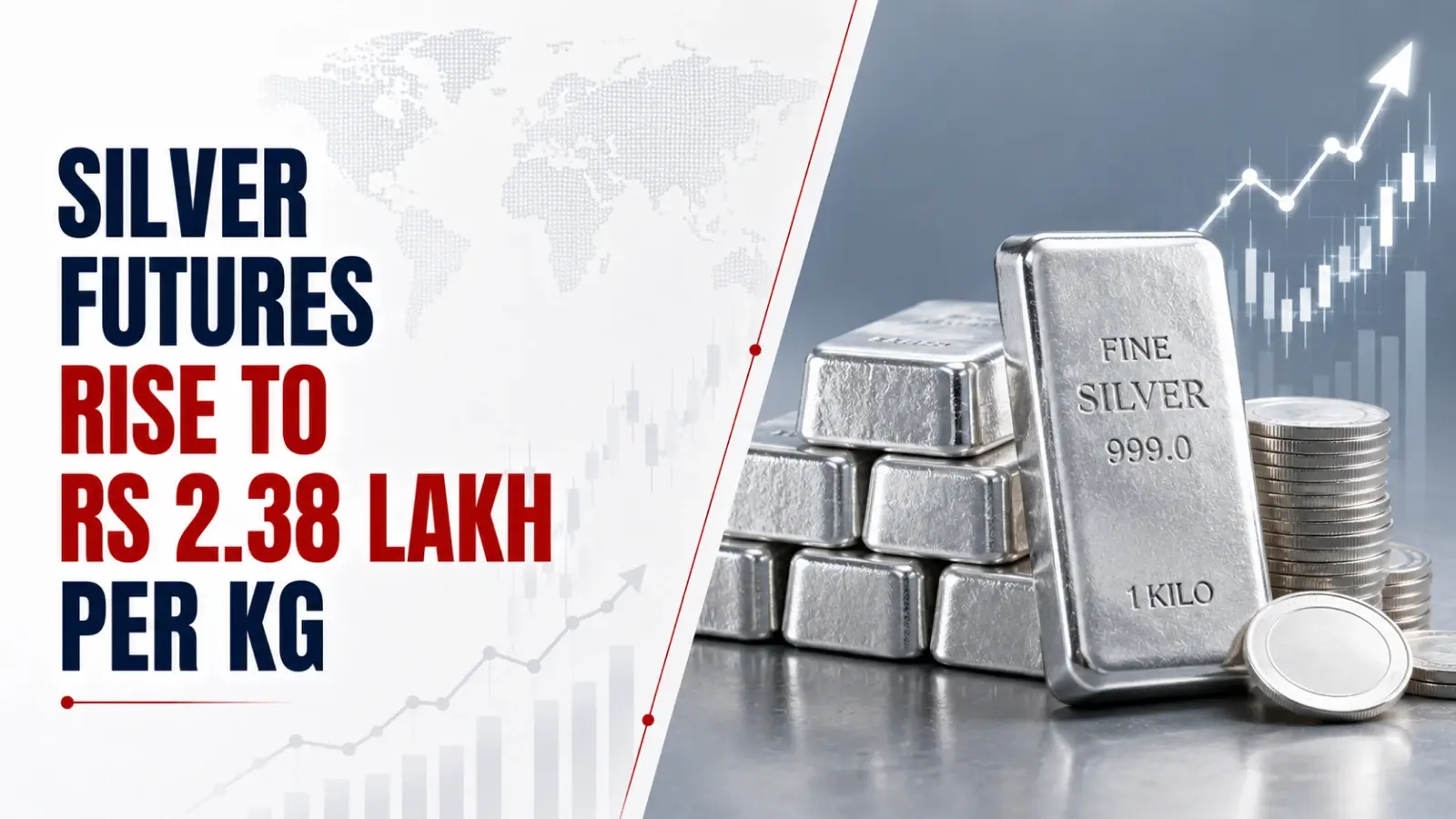 Silver Futures Rise to Rs 2.38 Lakh per Kg