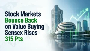 Stock Markets Bounce Back on Value Buying; Sensex Rises 315 Pts