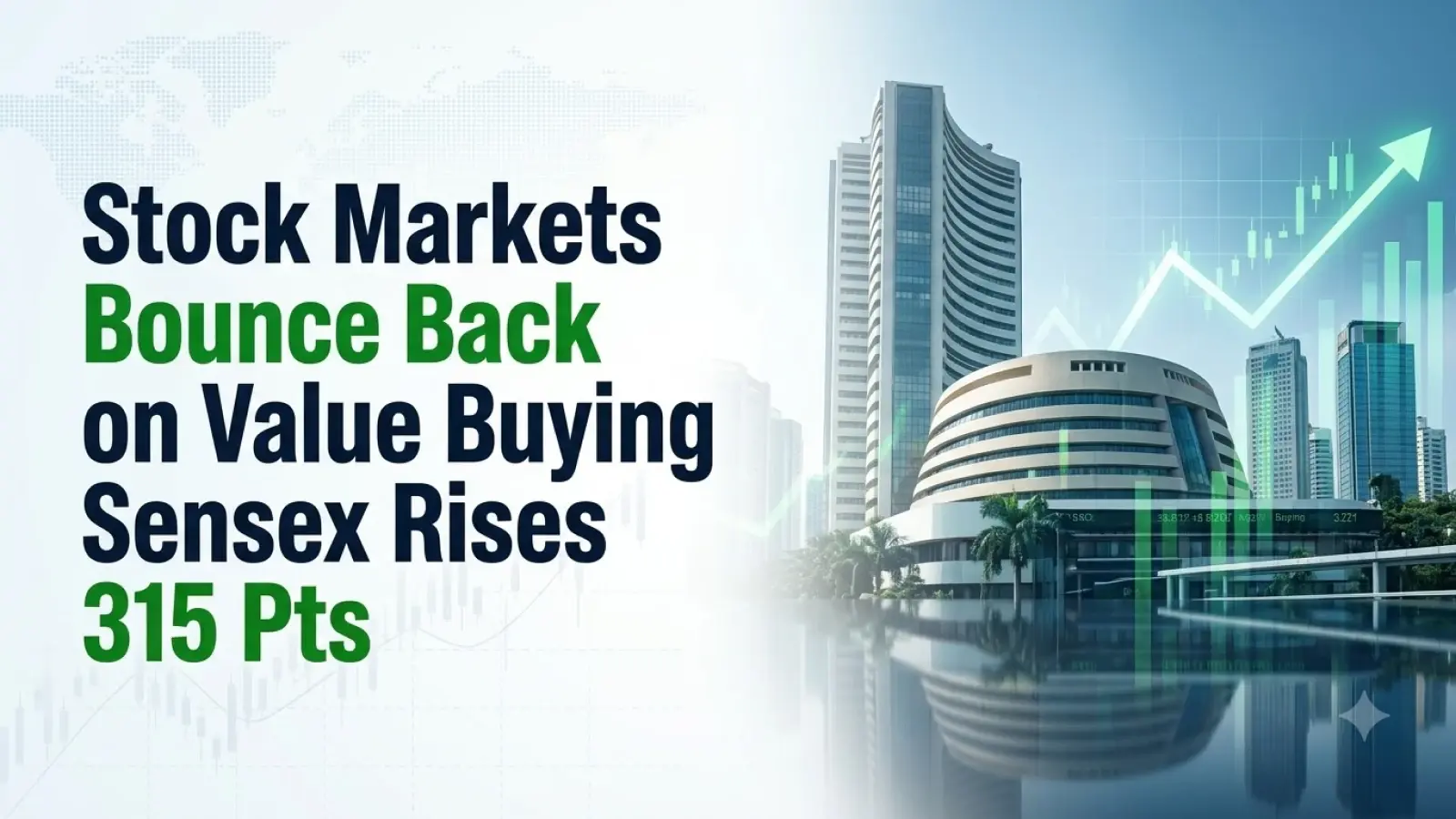Stock Markets Bounce Back on Value Buying; Sensex Rises 315 Pts