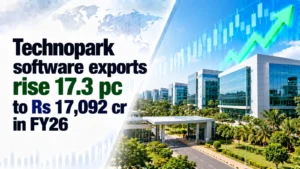 Technopark Software Exports Rise 17.3% to Rs 17,092 Cr in FY26