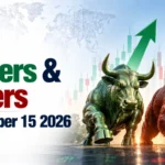 Top Gainers & Losers, September 15, 2026 at 4:00 PM IST: HCL Technologies Leads the Gainers