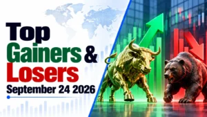 Top Gainers & Losers, September 24, 2026 at 12:00 PM IST: Cipla Leads Gainers
