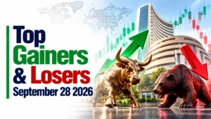 Top Gainers & Losers, September 28, 2026 at 12:00 PM IST: Dr. Reddy’s Laboratories Leads Gainers