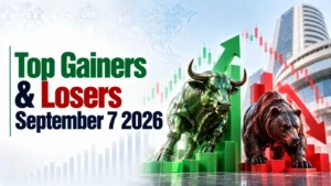 Top Gainers and Losers on September 7, 2026 at 12:00 PM: Power Grid Leads Gainers, Infosys Tops Losers
