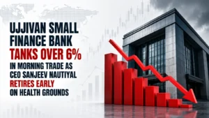 Ujjivan Small Finance Bank Tanks Over 6% in Morning Trade as CEO Sanjeev Nautiyal Retires Early on Health Grounds