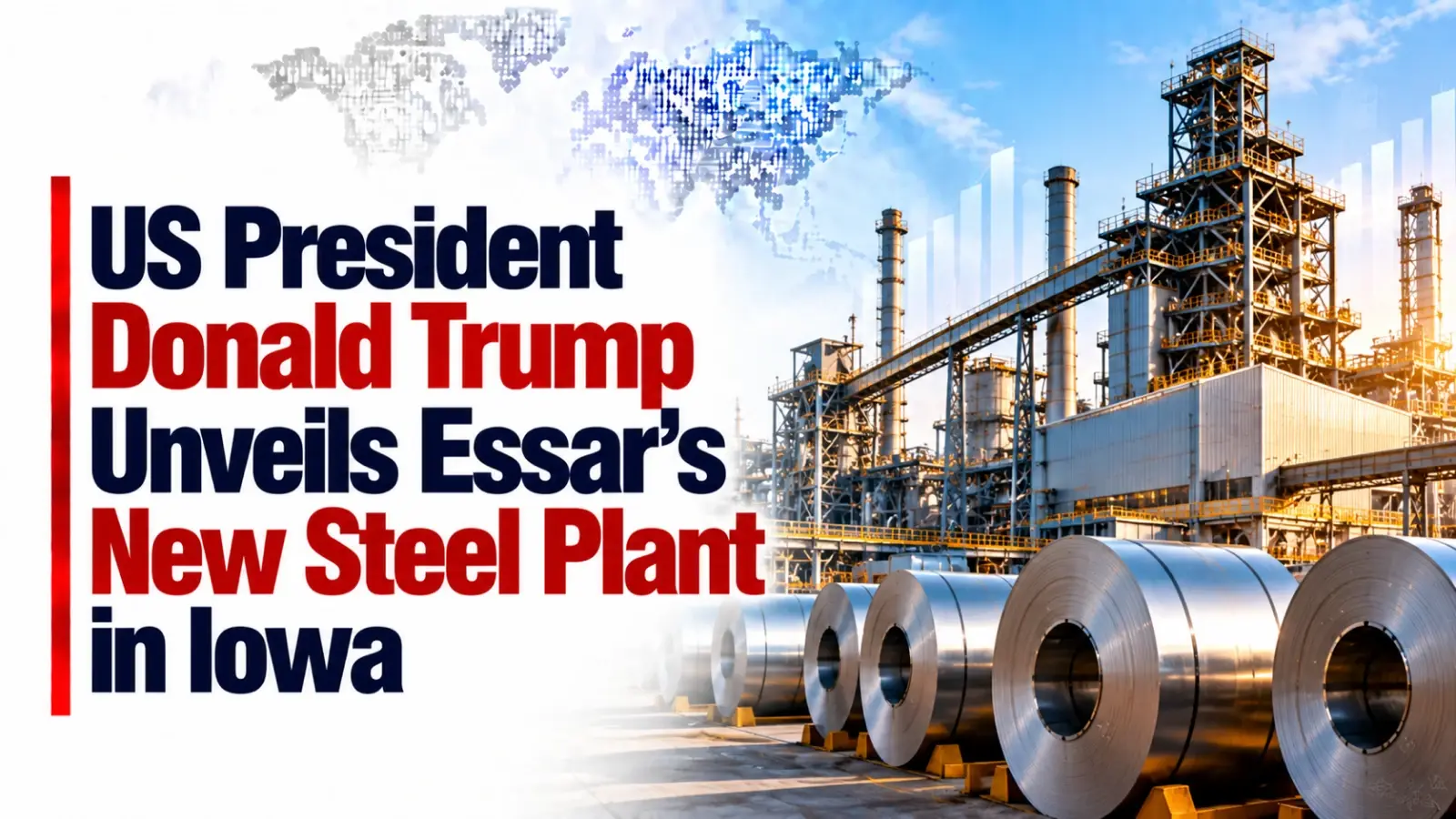 US President Donald Trump Unveils Essar’s New Steel Plant in Iowa