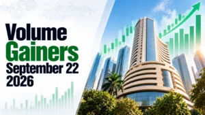Volume Gainers, September 22, 2026 at 12:00 PM IST: Shiv Aum Steels Leads the List