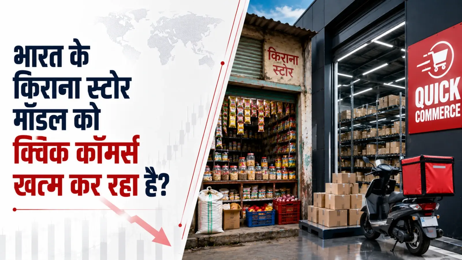 भारत के किराना स्टोर मॉडल को क्विक कॉमर्स कर रहा है खत्म