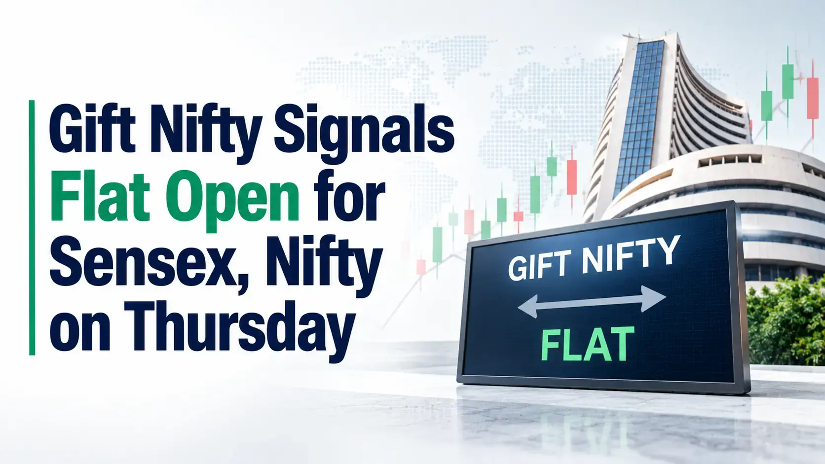 Gift Nifty Signals Flat Open for Sensex, Nifty on Thursday
