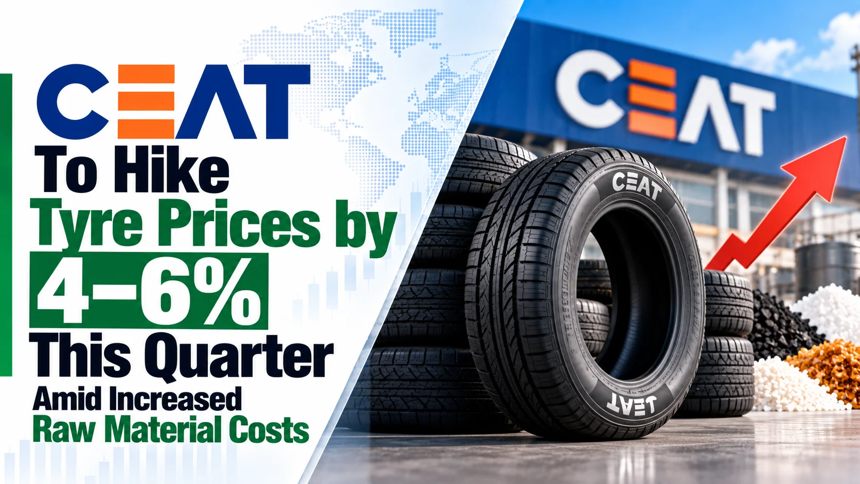 CEAT To Hike Tyre Prices by 4–6% This Quarter Amid Increased Raw Material Costs