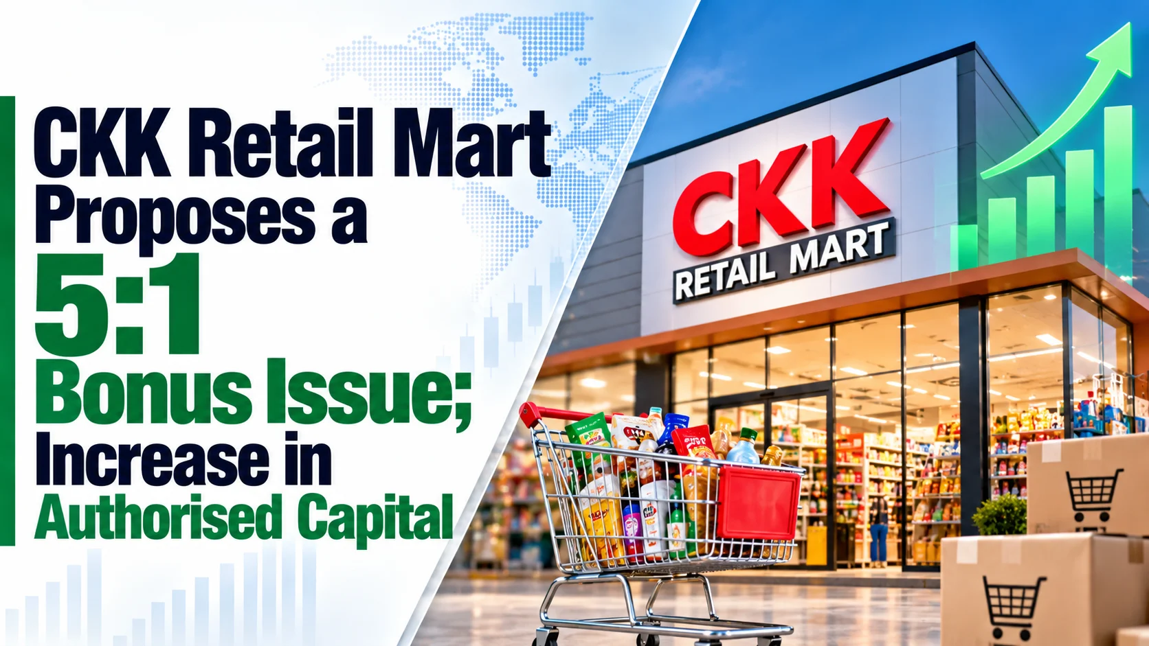 CKK Retail Mart Proposes a 5:1 Bonus Issue; Increase in Authorised Capital
