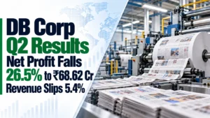 DB Corp Q2 Net Profit Falls 26.5% to Rs 68.62 Cr, Revenue Slips 5.4%