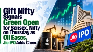 Gift Nifty Signals Green Open for Sensex, Nifty on Thursday as Oil Eases, Jio IPO Adds Cheer