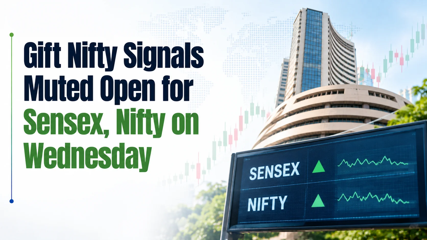 Gift Nifty Signals Muted Open for Sensex, Nifty on Wednesday