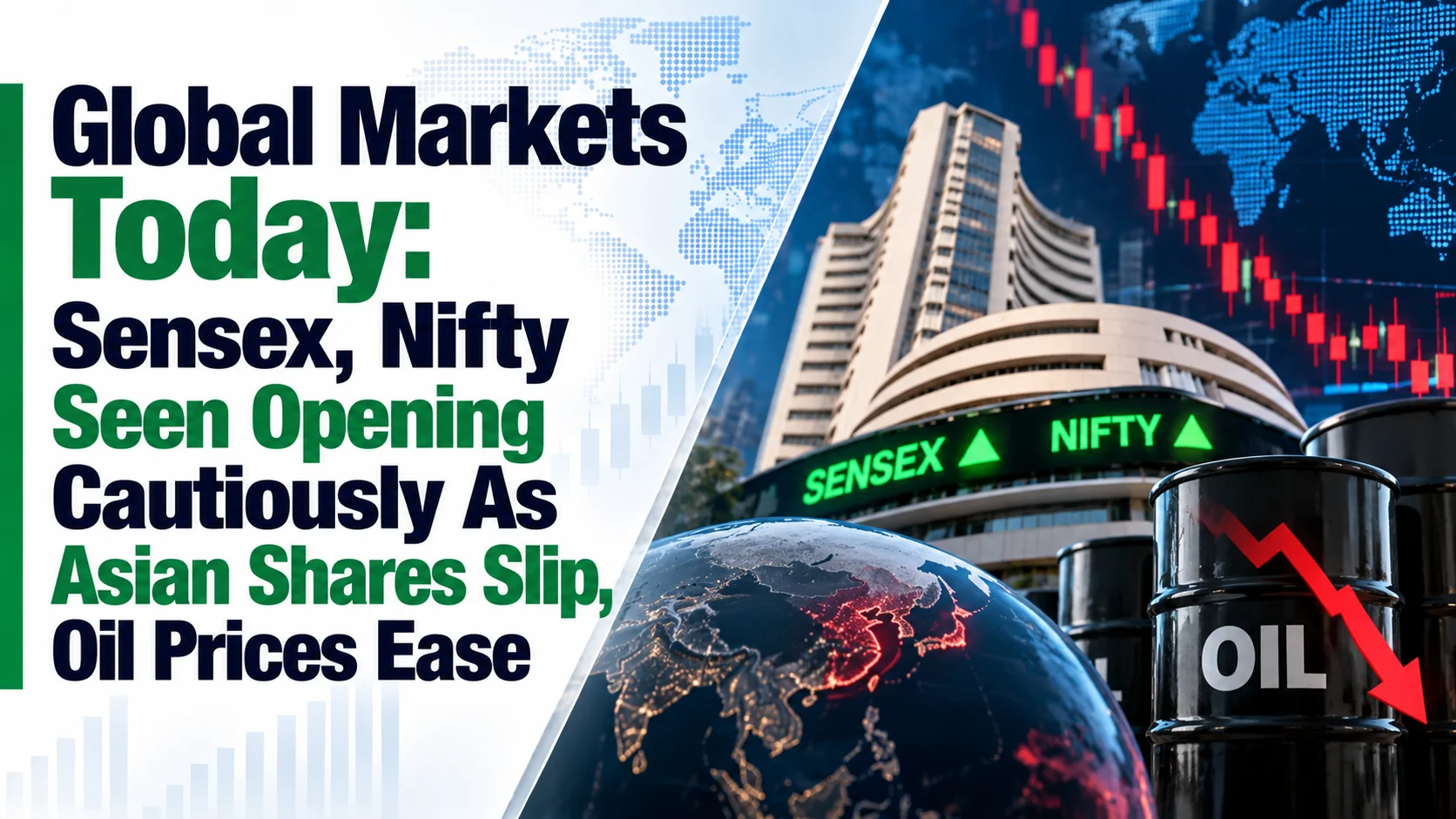 Global Markets Today, October 19, 2026: Sensex, Nifty Seen Opening Cautiously As Asian Shares Slip, Oil Prices Ease 