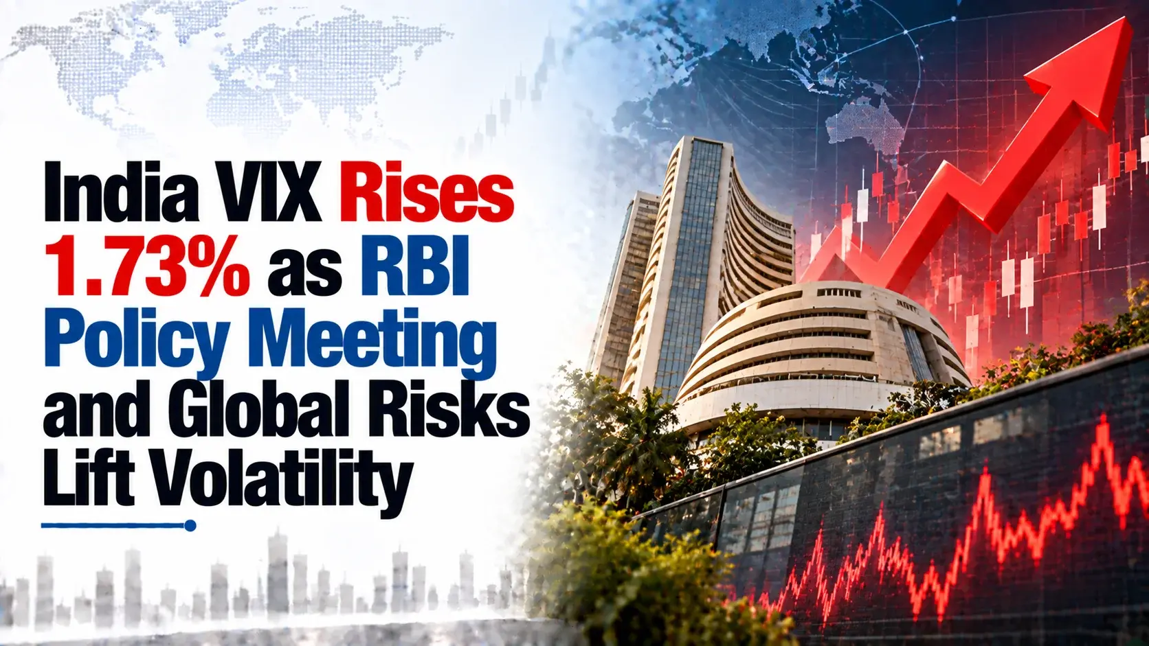 India VIX Rises 1.73% as RBI Policy Meeting and Global Risks Lift Volatility