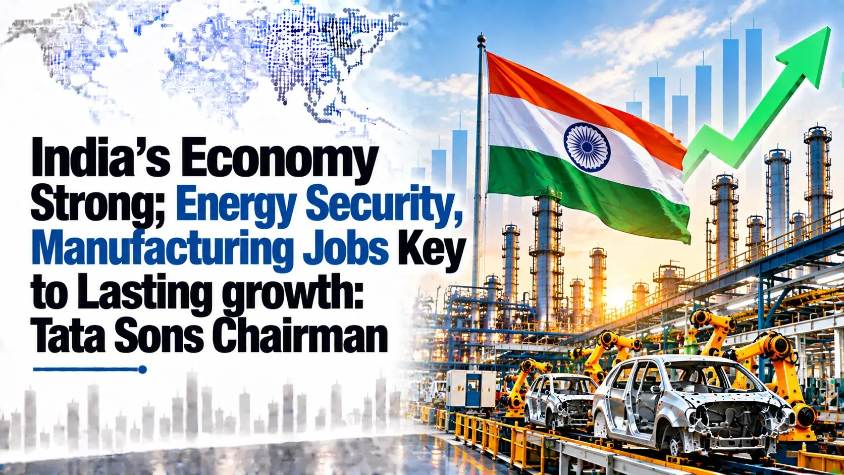 India’s Economy Strong; Energy Security, Manufacturing Jobs Key to Lasting growth: Tata Sons Chairman