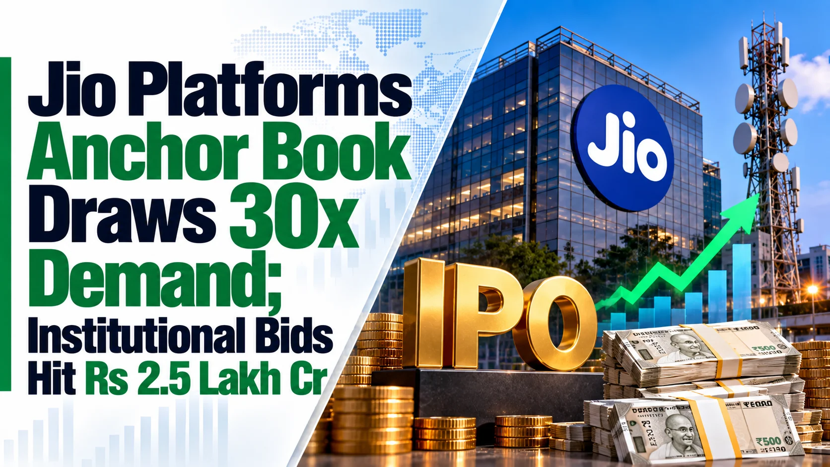 Jio Platforms Anchor Book Draws 30x Demand; Institutional Bids Hit Rs 2.5 Lakh Cr