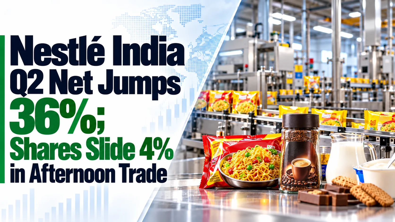 Nestle India Q2 Net Jumps 36%; Shares Slide 4% in Afternoon Trade