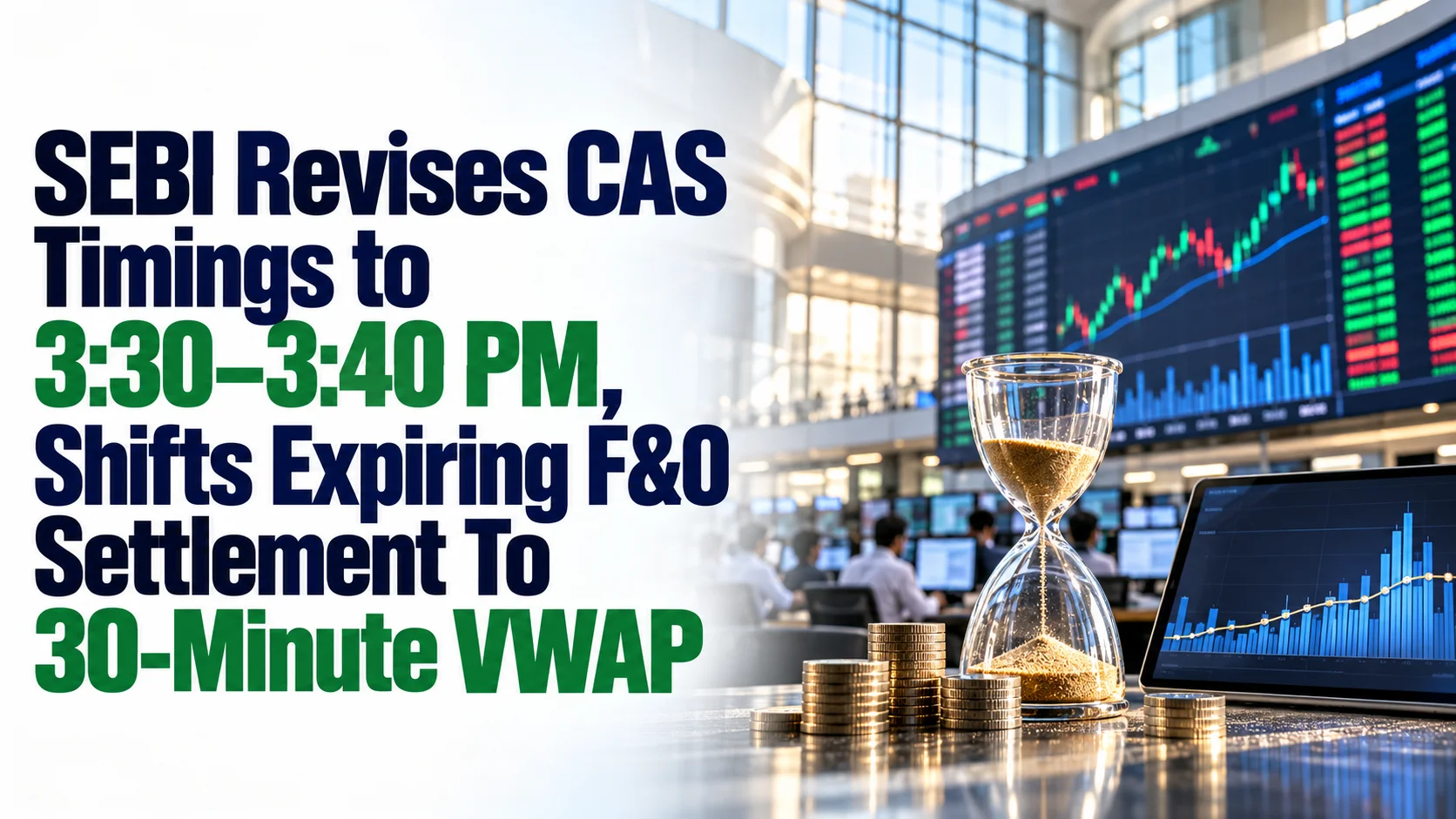SEBI Revises CAS Timings to 3:30–3:40 PM, Shifts Expiring F&O Settlement To 30-Minute VWAP